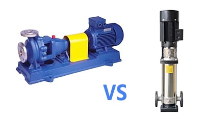 Difference between horizontal and vertical centrifugal pumps