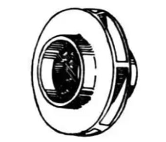 Enclosed impeller