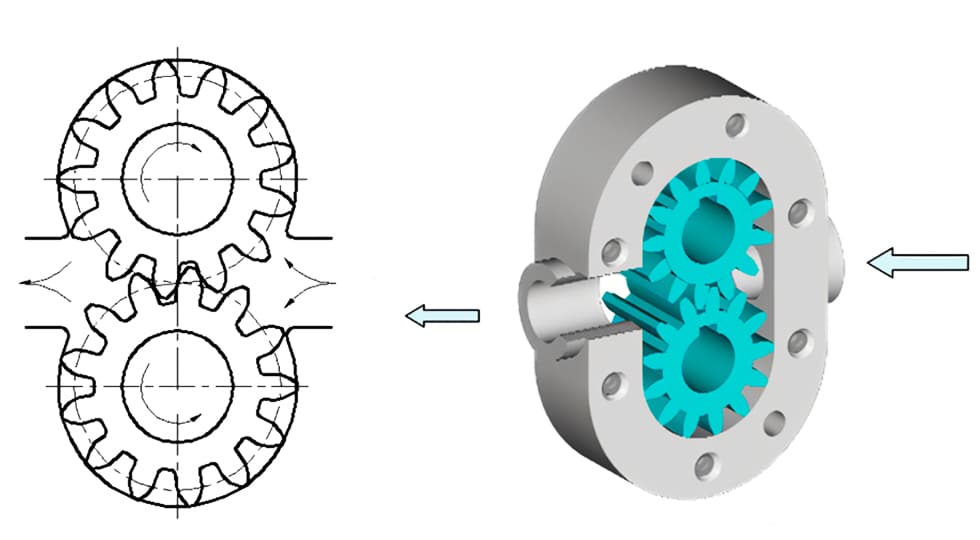 Rotary positive displacement pump designs